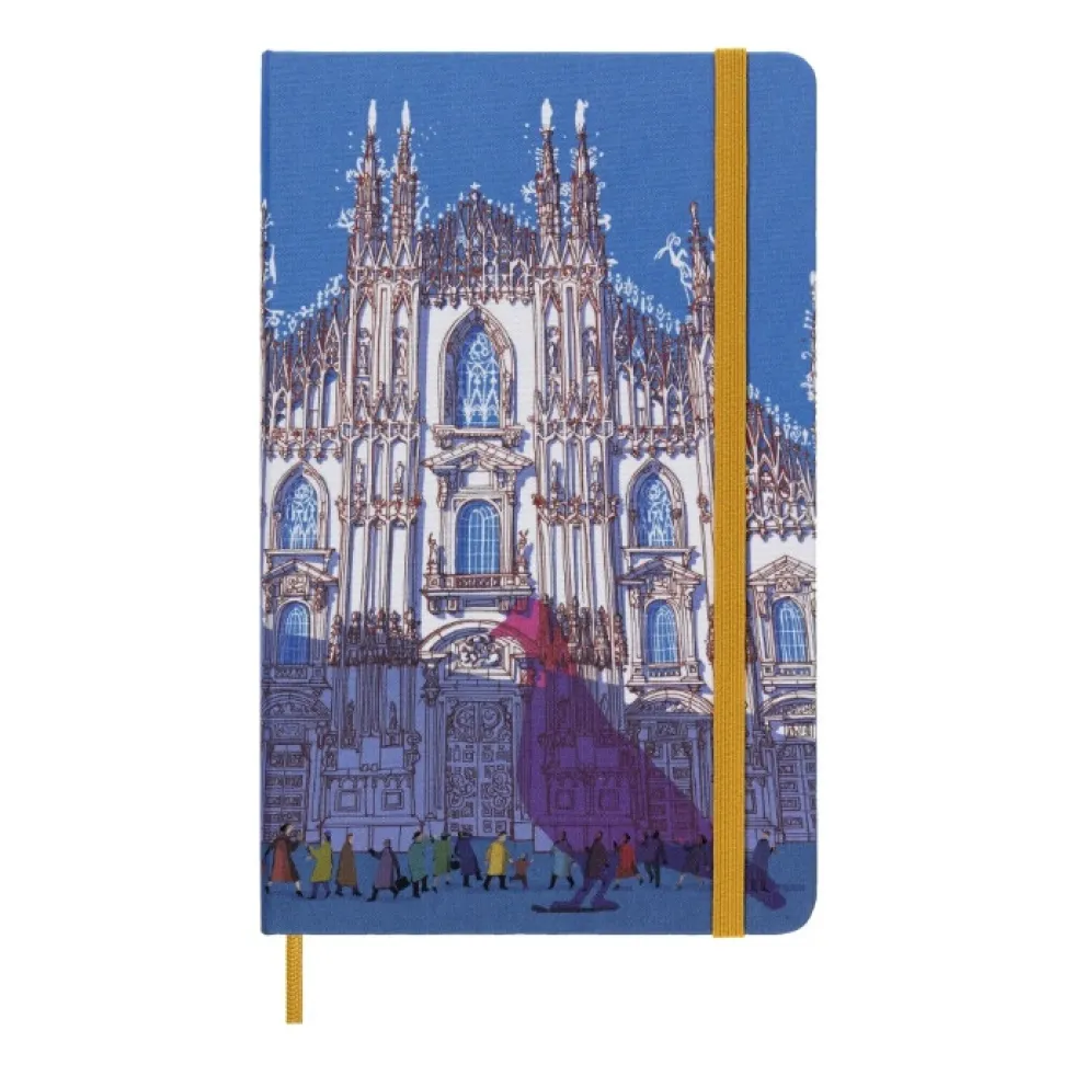 Notatnik w linie I am Milan 13 x 21 cm - Moleskine - twarda okładka
