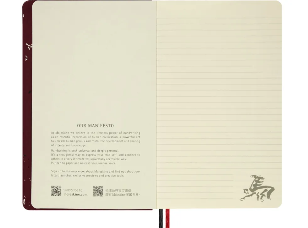 Notatnik w linie 2026 Year of the Horse Box - Moleskine - Red Fire Horse