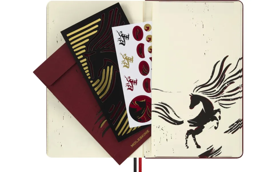 Notatnik w linie 2026 Year of the Horse Box - Moleskine - Red Fire Horse