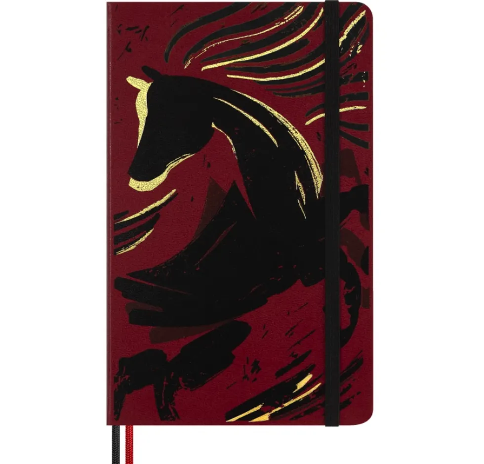 Notatnik w linie 2026 Year of the Horse Box - Moleskine - Red Fire Horse