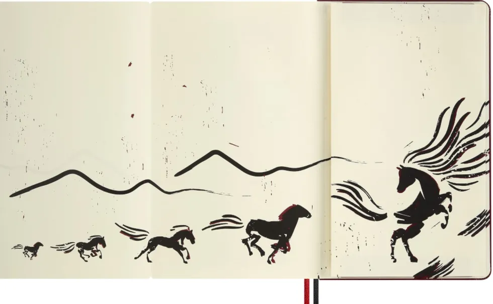Notatnik w linie 2026 Year of the Horse Box - Moleskine - Red Fire Horse