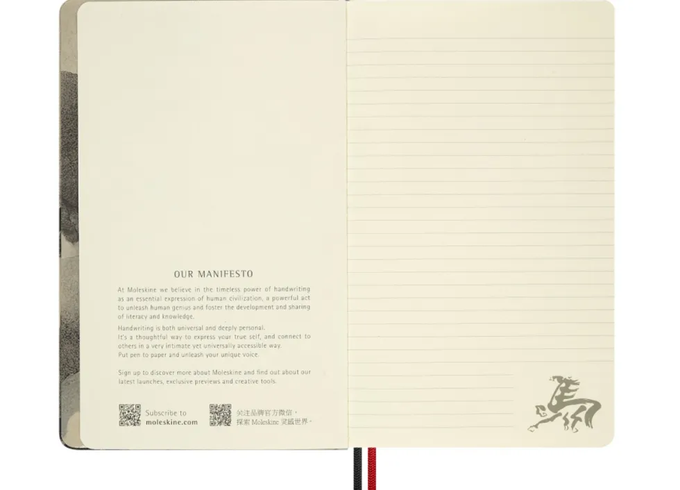Notatnik w linie 2026 Year of the Horse Box - Moleskine - White Fire Horse