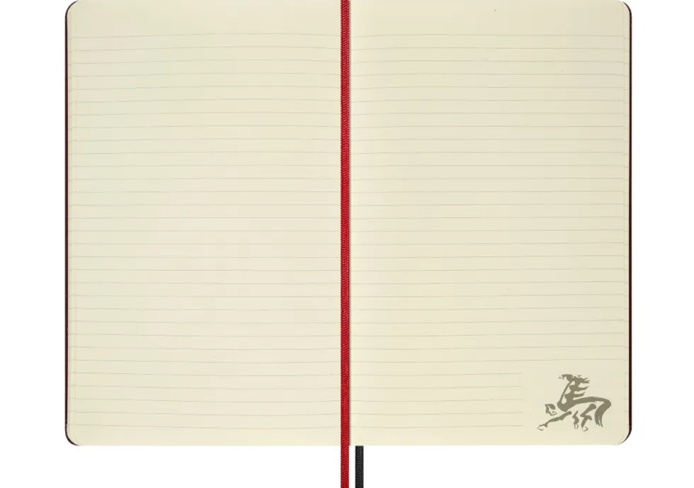 Notatnik w linie 2026 Year of the Horse - Moleskine - Red Fire Horse
