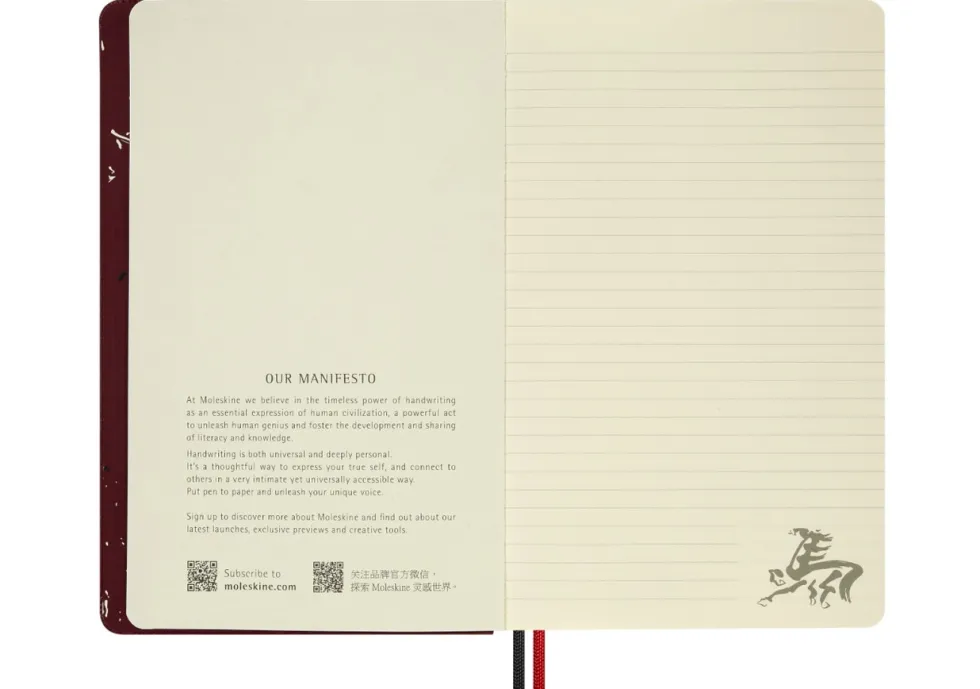 Notatnik w linie 2026 Year of the Horse - Moleskine - Red Fire Horse