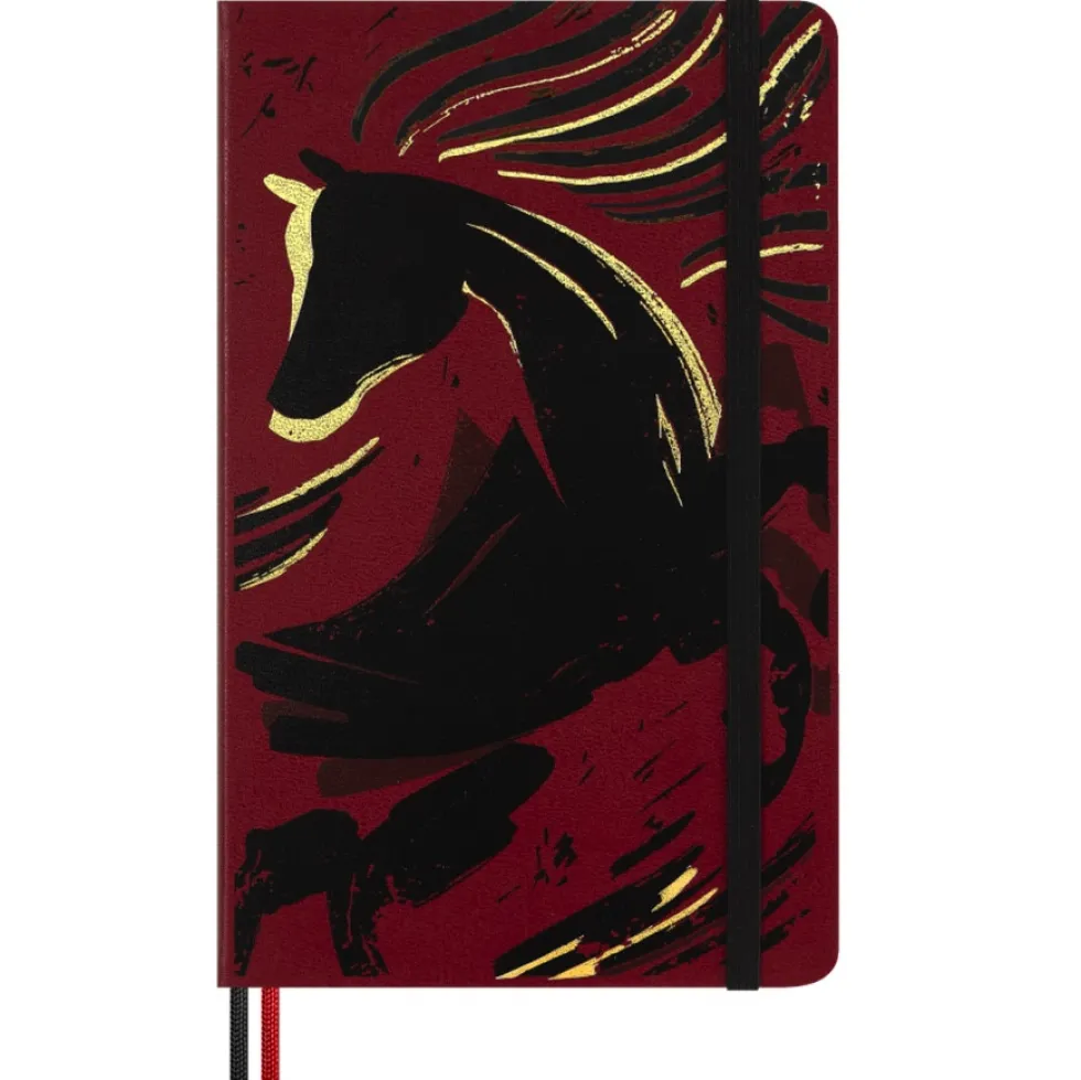 Notatnik w linie 2026 Year of the Horse - Moleskine - Red Fire Horse