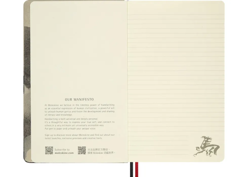 Notatnik w linie 2026 Year of the Horse - Moleskine - White Fire Horse