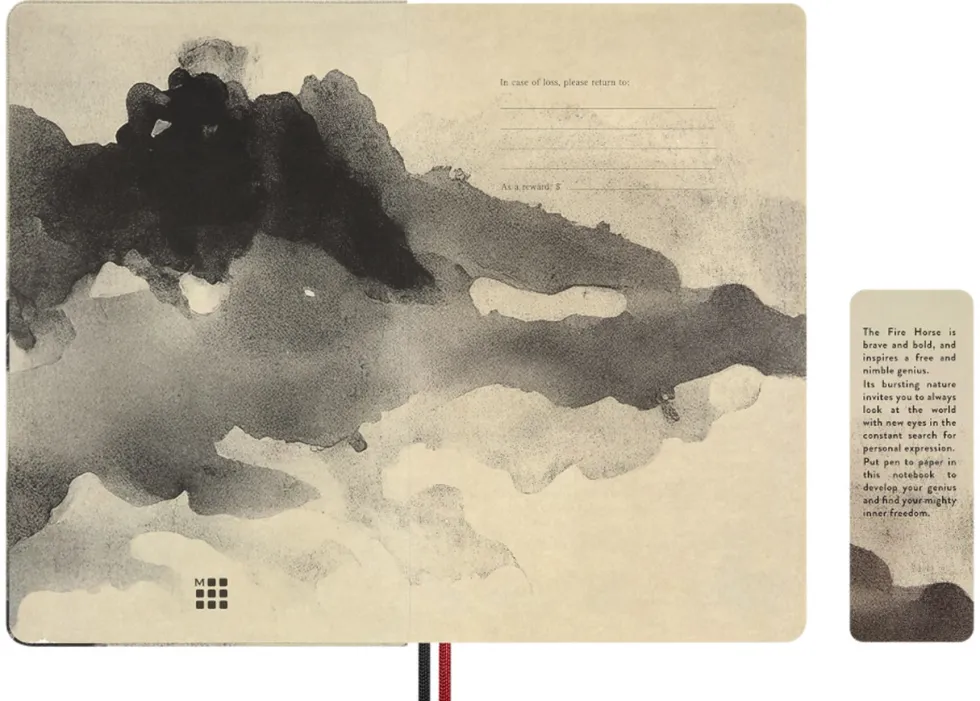 Notatnik w linie 2026 Year of the Horse - Moleskine - White Fire Horse