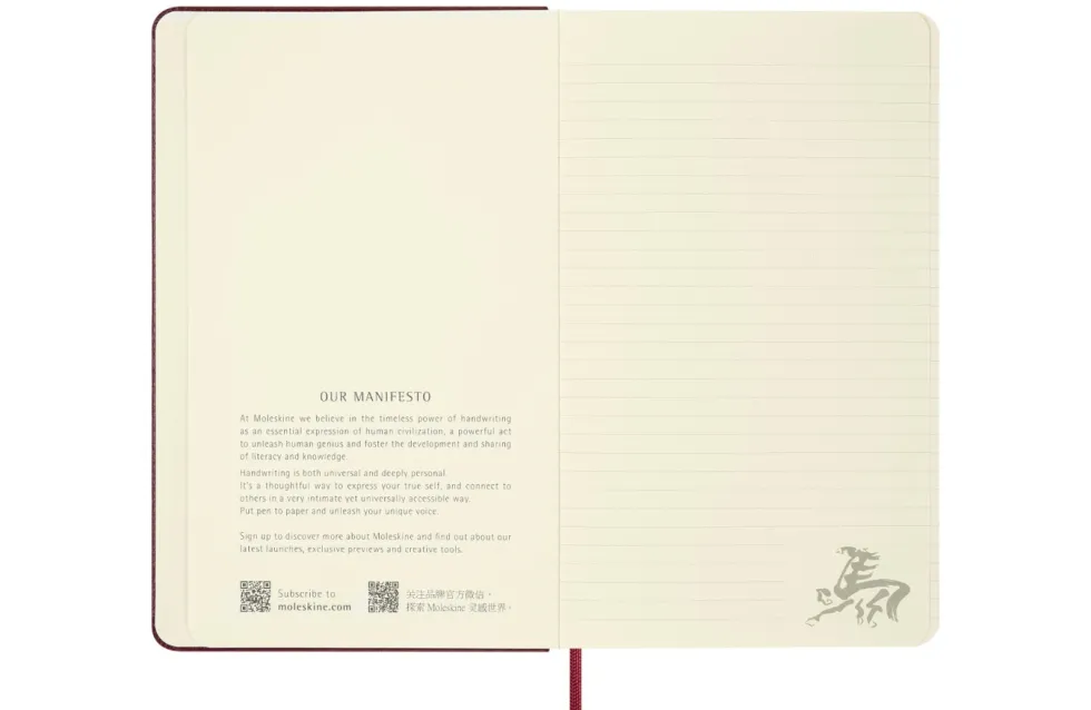 Notatnik w linie 2026 Year of the Horse Vegea Box - Moleskine