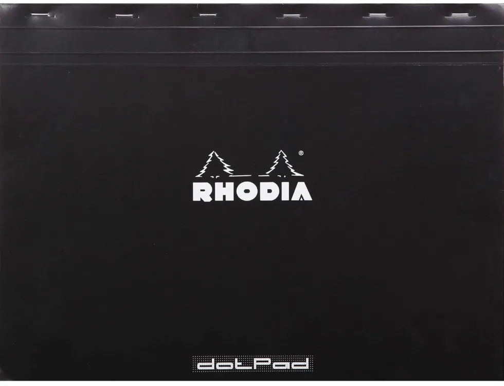 Notes dotPad - Rhodia - w kropki, czarny, A3+, 80 g, 80 ark.