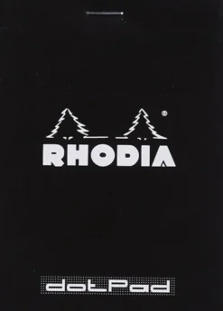 Notes dotPad - Rhodia - w kropki, czarny, 8,5 x 12 cm, 80 g, 80 ark.
