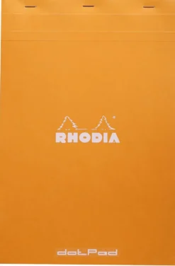 Notes dotPad - Rhodia - w kropki, pomarańczowy, A4+, 80 g, 80 ark.