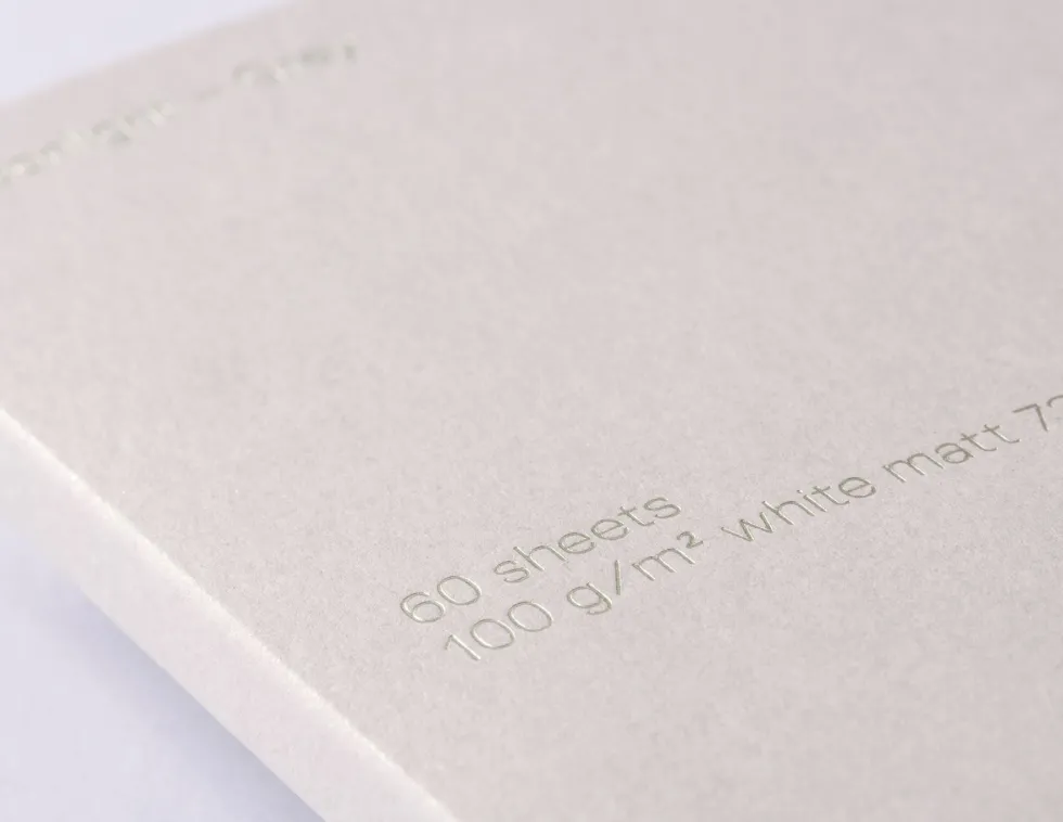 Notes gładki B6 - Gmund - Moonlight Grey 100 g 60 ark.