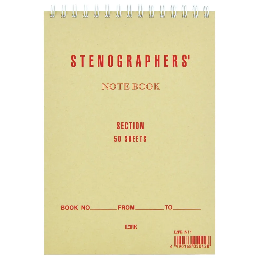 Notes na spirali Stenographer's A5 - Life - jasny chartreuse