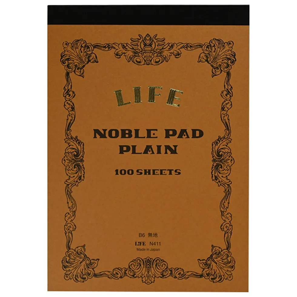 Notes Noble Pad B6 - Life - brązowy
