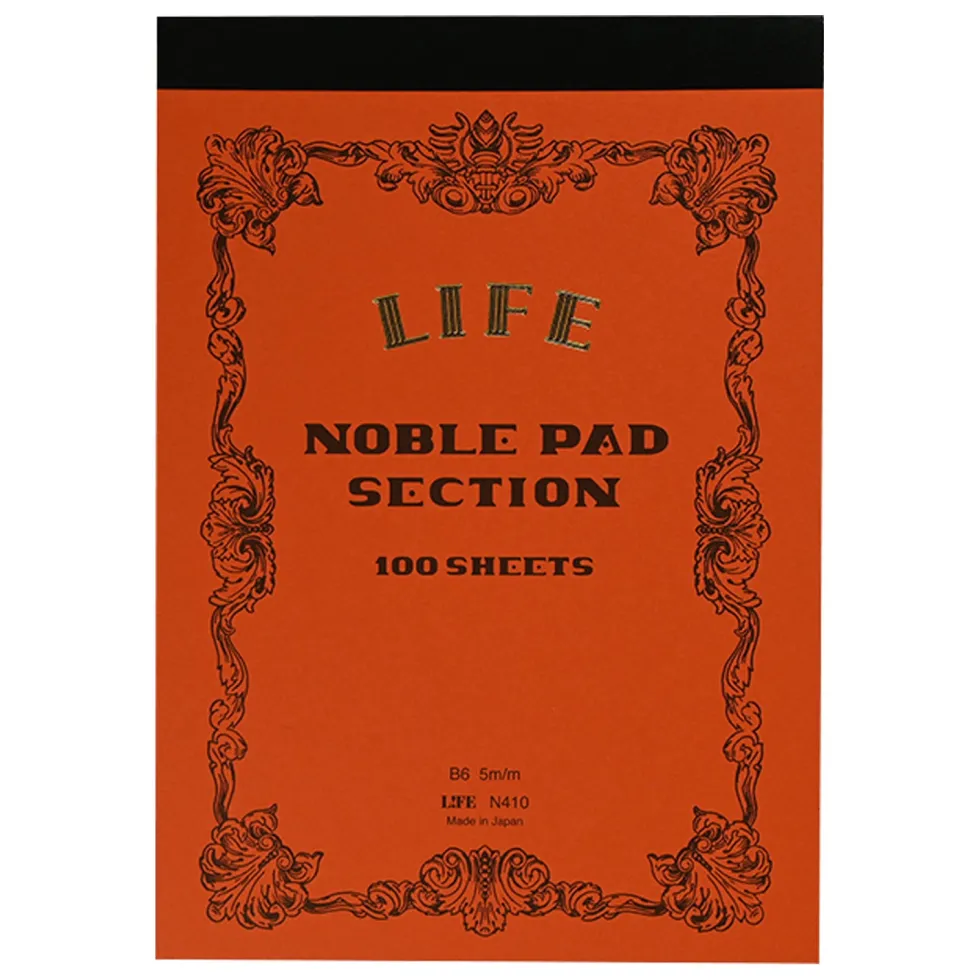 Notes Noble Pad B6 - Life - pomarańczowy
