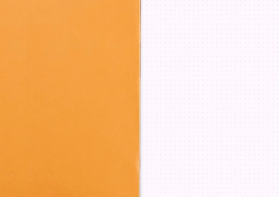 Notes - Rhodia - w kropki, pomarańczowy, A5, 80 g, 48 ark.
