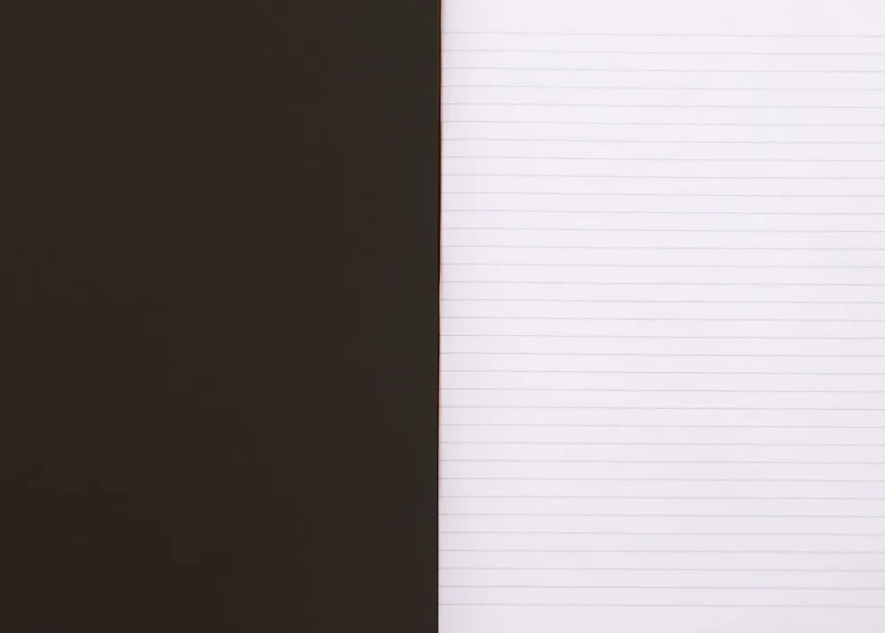 Notes - Rhodia - w linie, czarny, A4, 80 g, 48 ark.