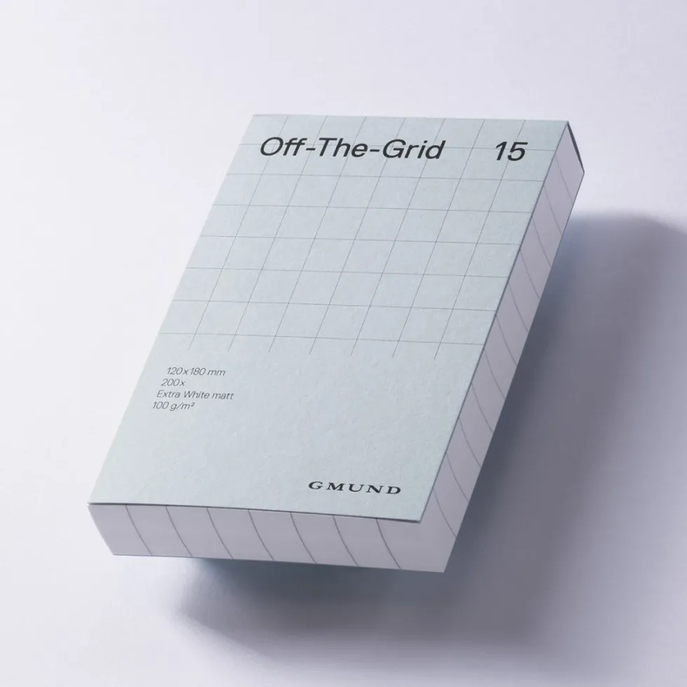 Notes w kratkę Off-The-Grid 15 - Gmund - Sky 100 g 200 ark.