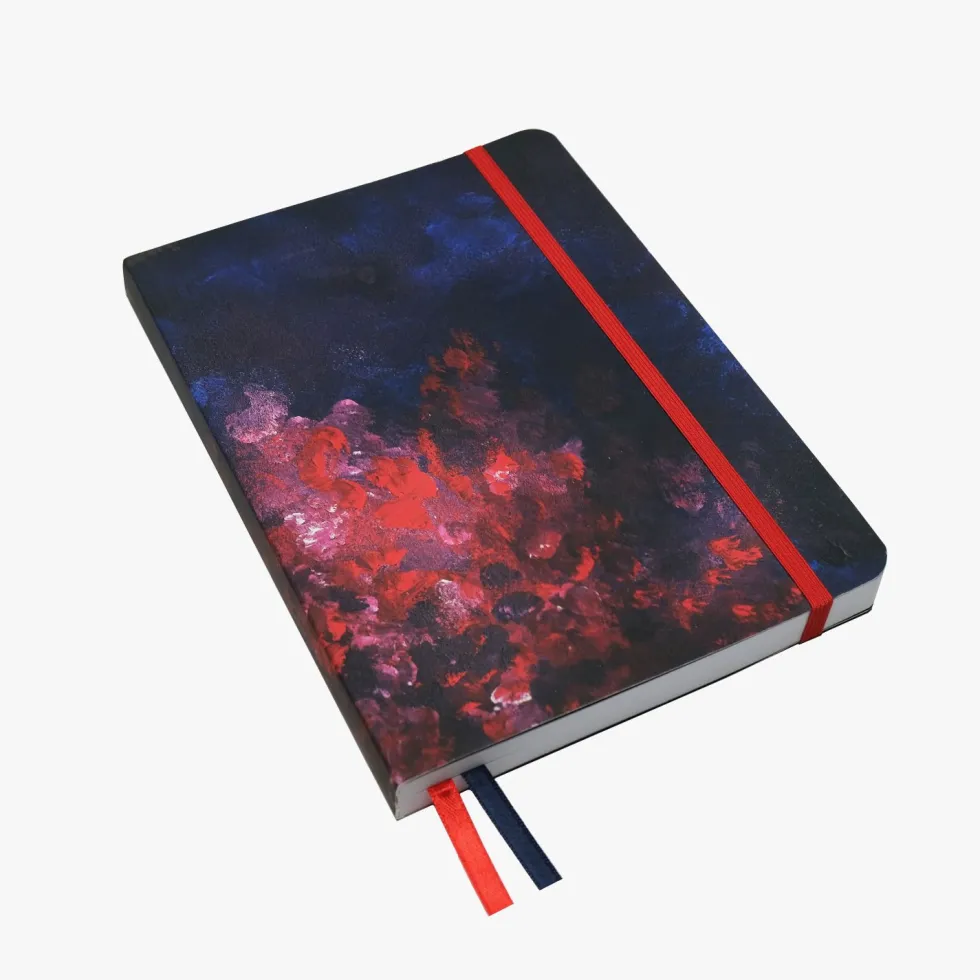 Notes w kropki Fire in the Night B5 - Devangari - miękka okładka, 120 g/m2