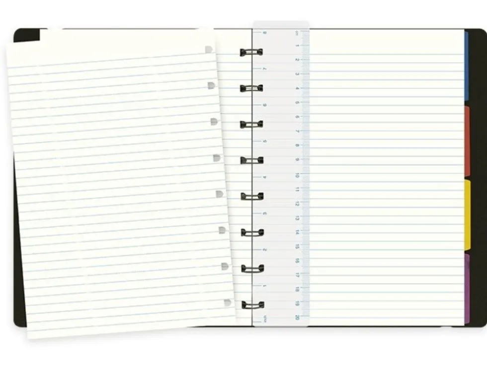 Notes w linie Classic - Filofax - czarny A5