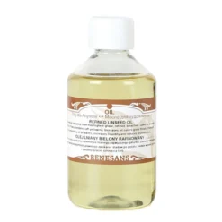 Olej lniany bielony, rafinowany - Renesans - połysk 250 ml
