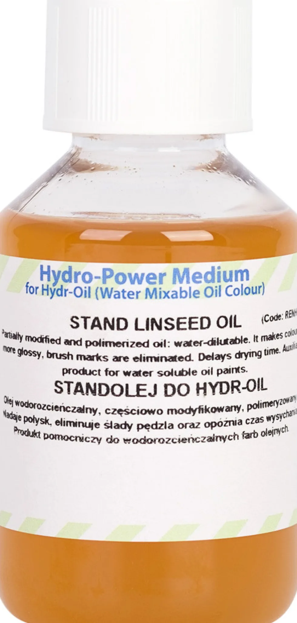Olej lniany do farb olejnych Hydr-Oil, polimeryzowany - Renesans - 100 ml