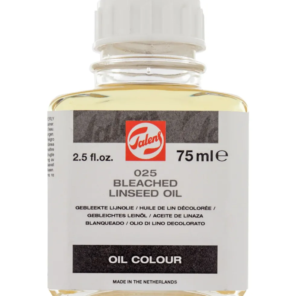 Olej lniany do farb olejnych - Talens - bielony, 75 ml