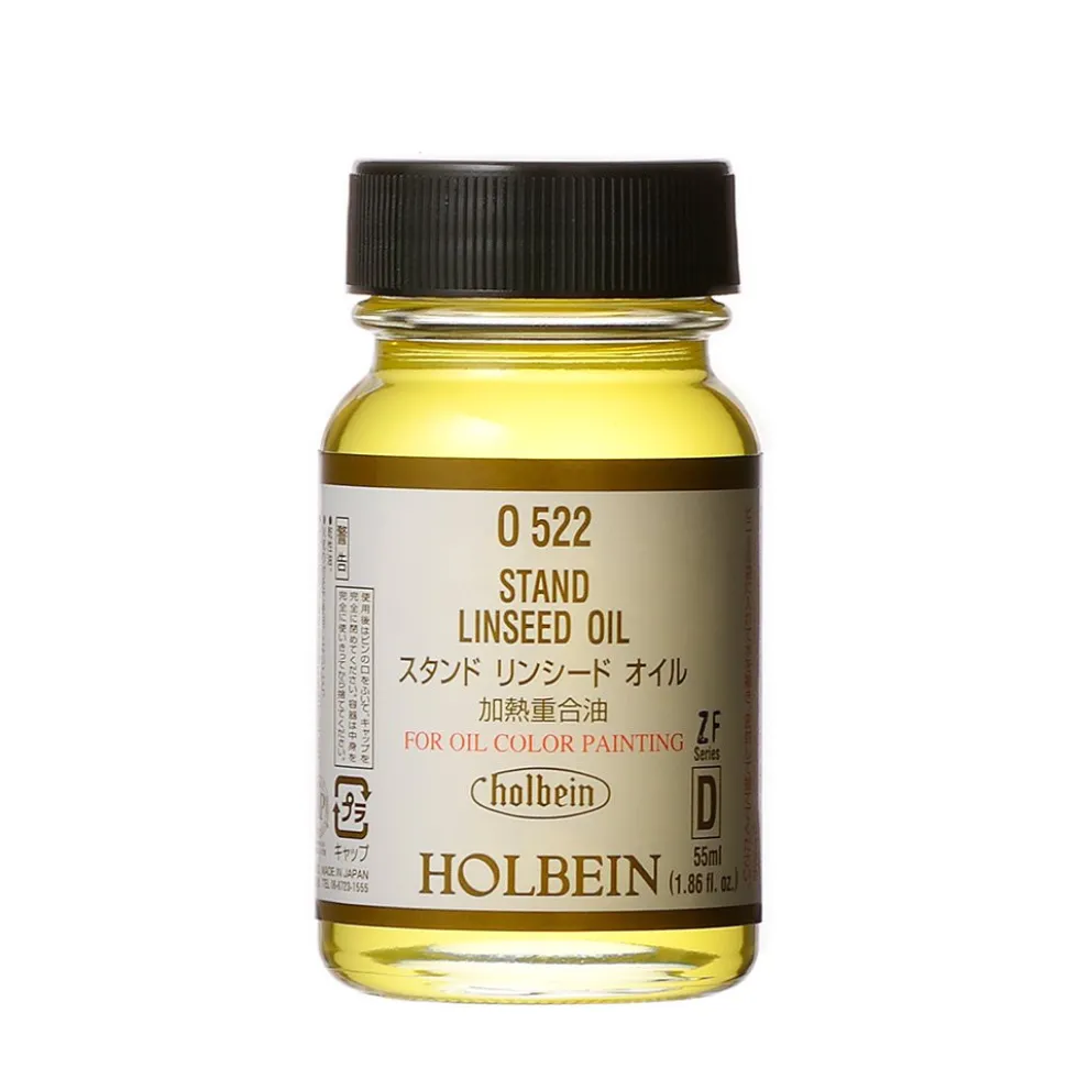 Olej lniany Stand Linseed Oil do farb olejnych - Holbein - 55 ml