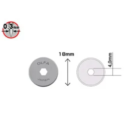 Ostrza krążkowe RB18 - Olfa - 18 mm, 2 szt.