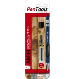 Ołówek automatyczny AM13 z grafitami - Pentel - czarny, 1,3 mm, HB