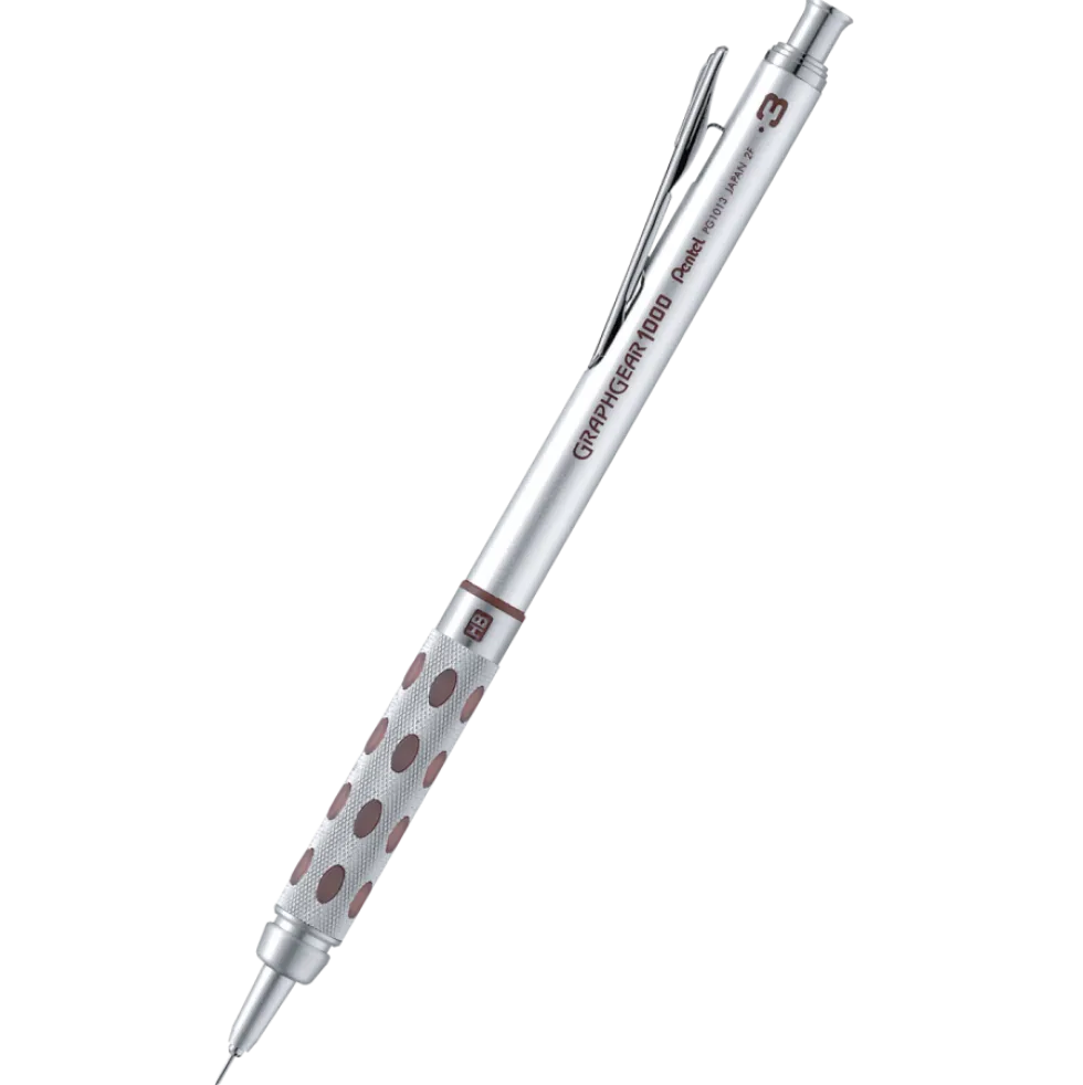 Ołówek automatyczny Graphgear 1000 - Pentel - brązowy, 0,3 mm