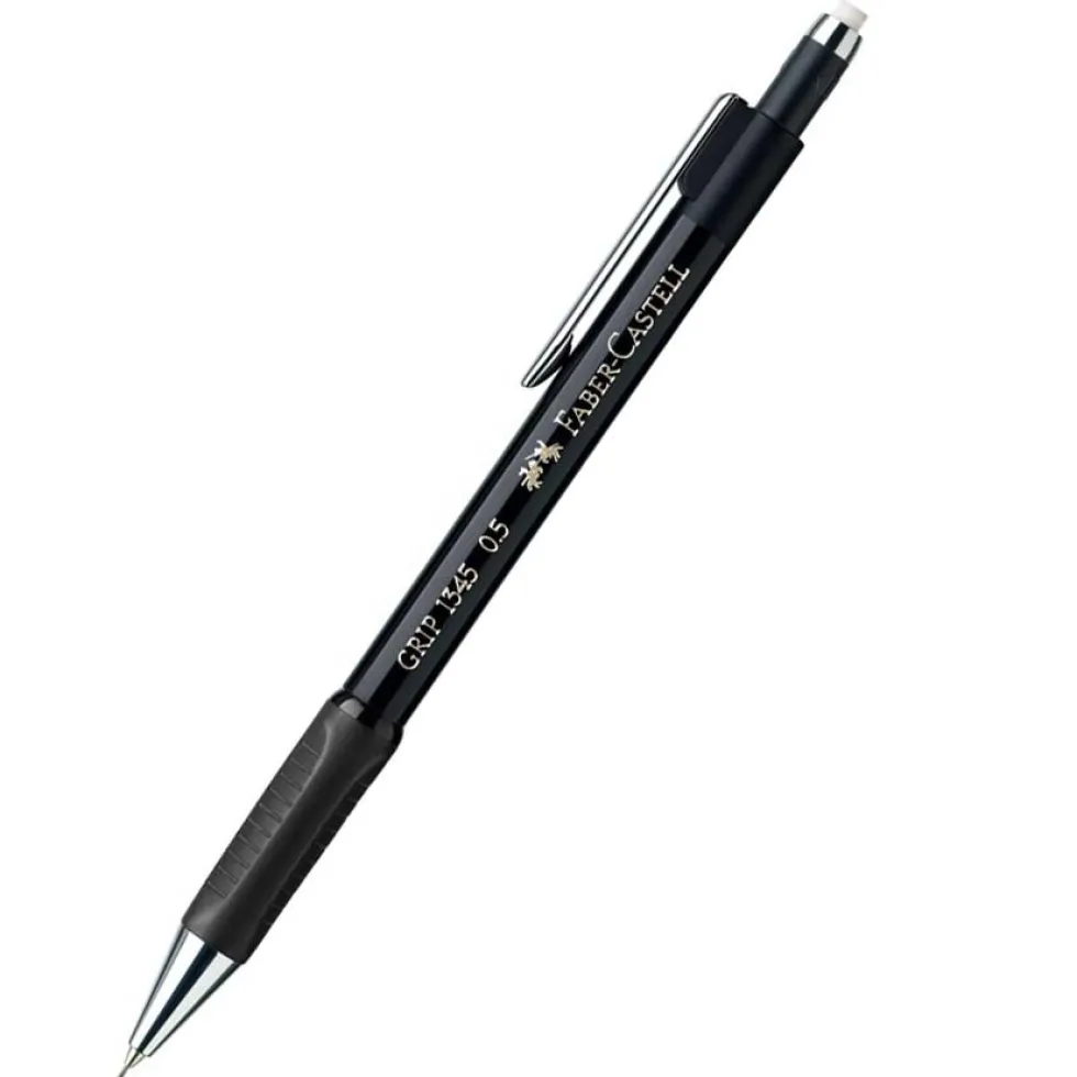 Ołówek automatyczny Grip 1345 - Faber-Castell - czarny, 0,5 mm