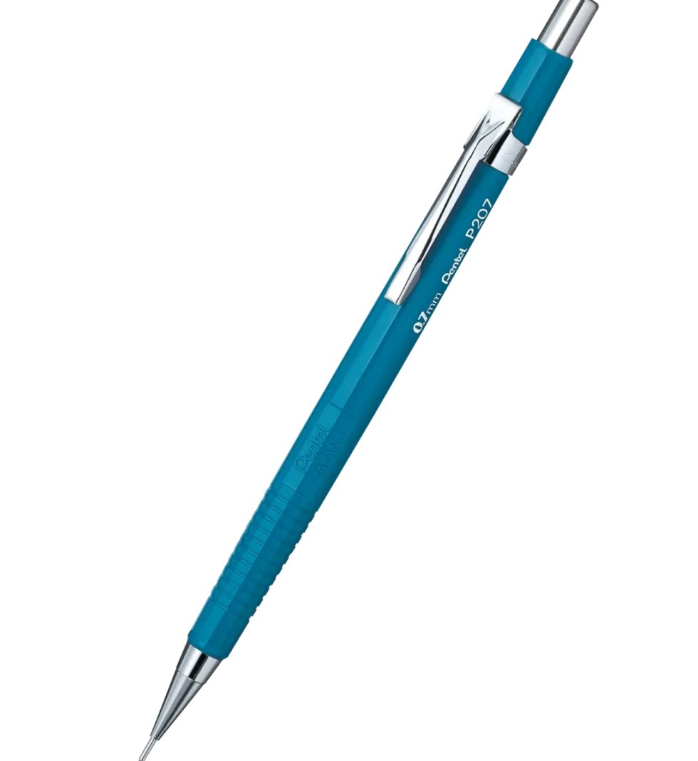 Ołówek automatyczny P207 - Pentel - niebieski, 0,7 mm