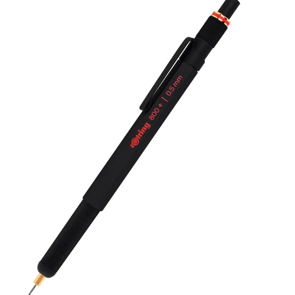 Ołówek automatyczny 800+ - Rotring - czarny, 0,5 mm