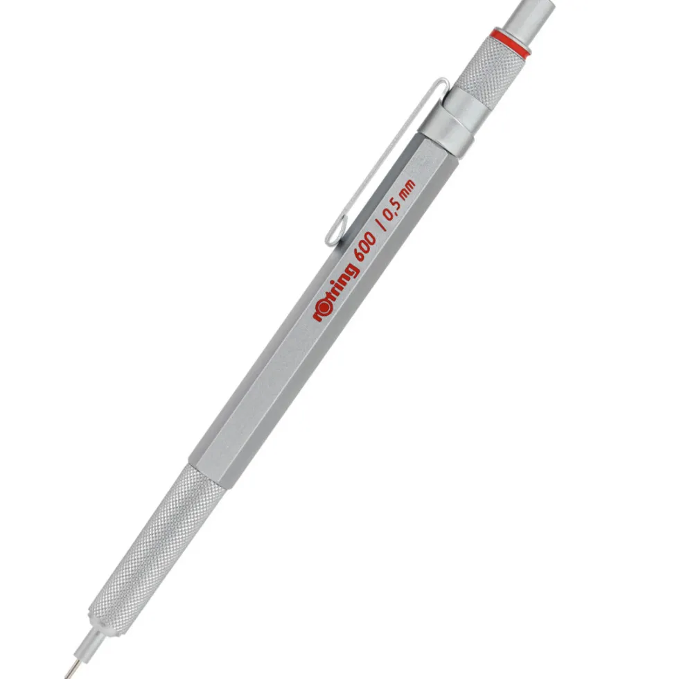 Ołówek automatyczny 600 - Rotring - srebrny, 0,5 mm