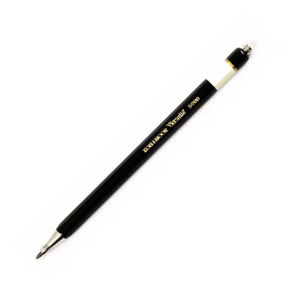 Ołówek automatyczny Toison D'or z temperówką - Koh-I-Noor - czarny, 2 mm