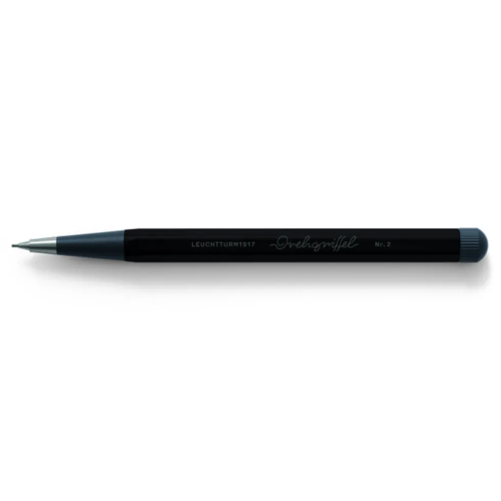 Ołówek Drehgriffel Nr. 2 - Leuchtturm1917 - Black, 0,7 mm, HB