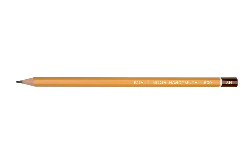 Ołówek grafitowy 1500 - Koh-I-Noor - 3H