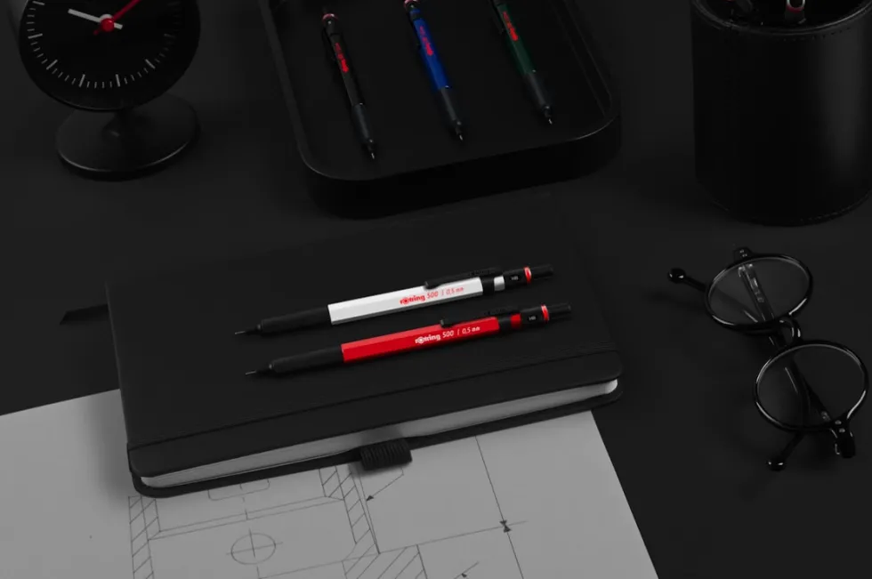 Ołówek grawitacyjny 500 - Rotring - Red 0,5 mm