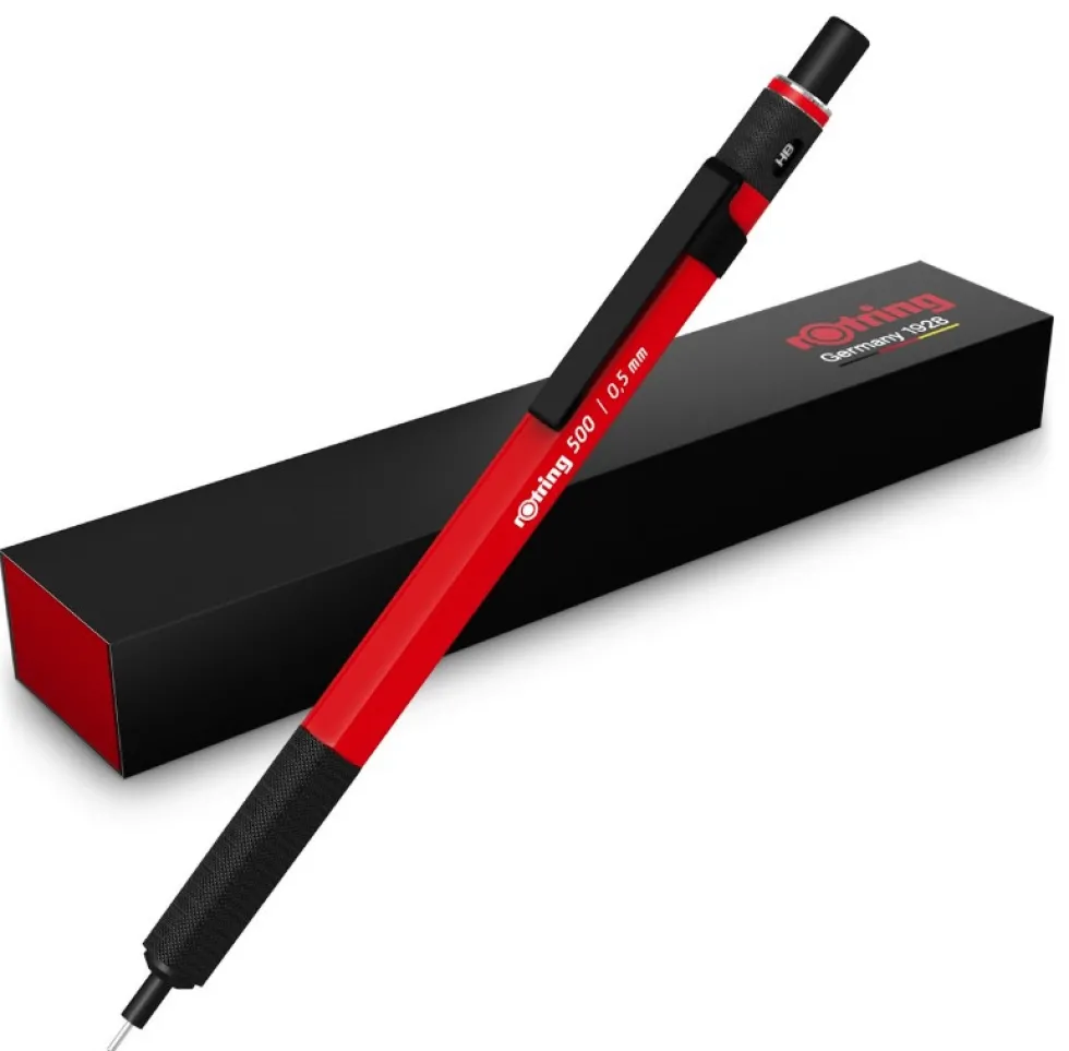 Ołówek grawitacyjny 500 - Rotring - Red 0,5 mm