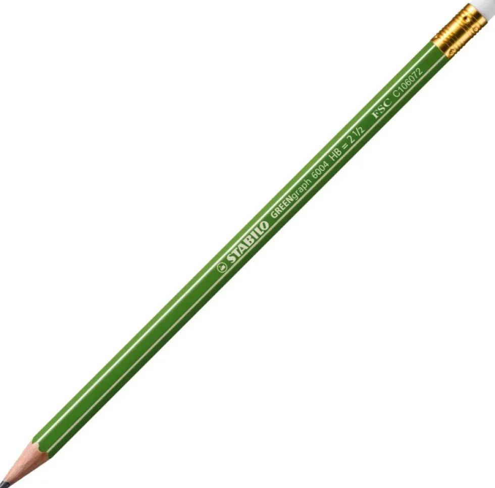 Ołówek Green Graph z gumką - Stabilo - HB