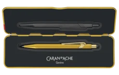 Ołówek mechaniczny 844 Premium z etui - Caran d'Ache - Goldbar, 0,7 mm