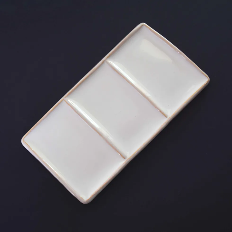 Paletka porcelanowa - Renesans - Prostokąt, 9 x 17,5 cm