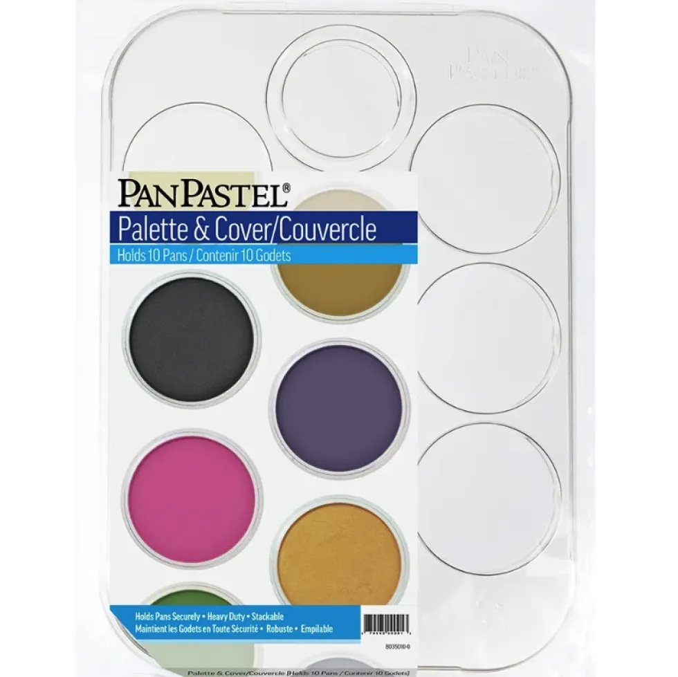 Paletka z pokrywką do pasteli PanPastel - 10 miejsc