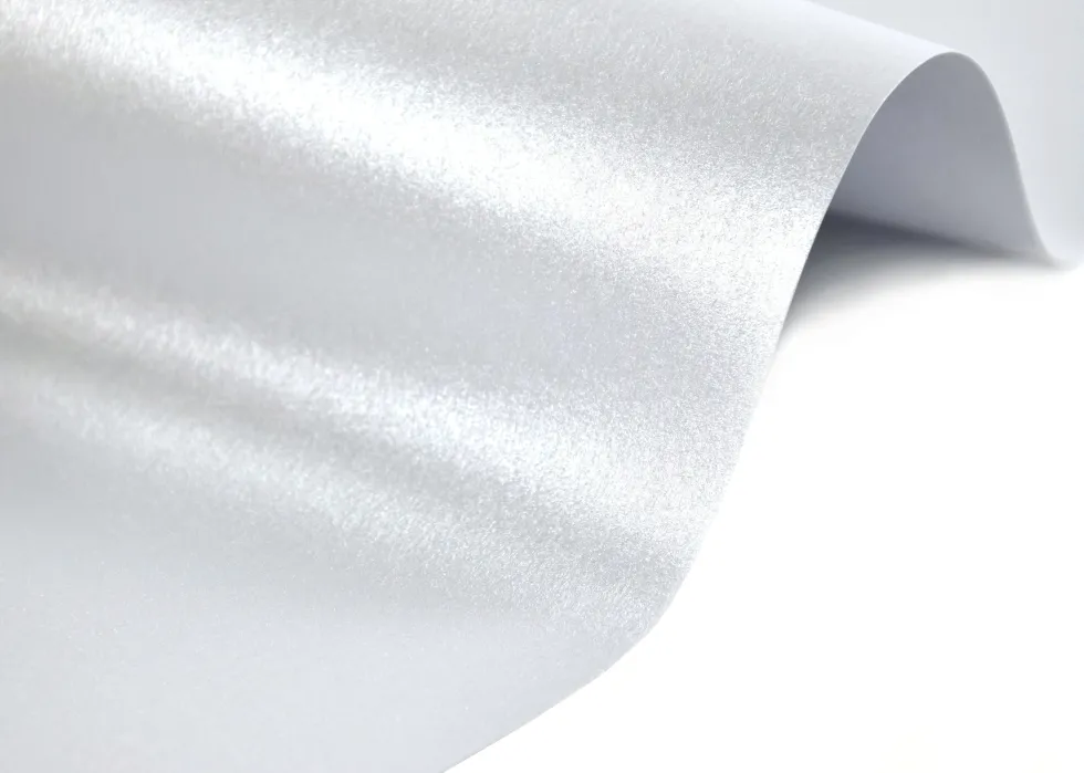 Papier Curious Metallics 300g - White Silver srebrny A4