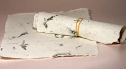 Papier czerpany - Kalander - asparagus, gładki, A4