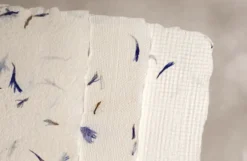 Papier czerpany - Kalander - bławatek, gładki, A5