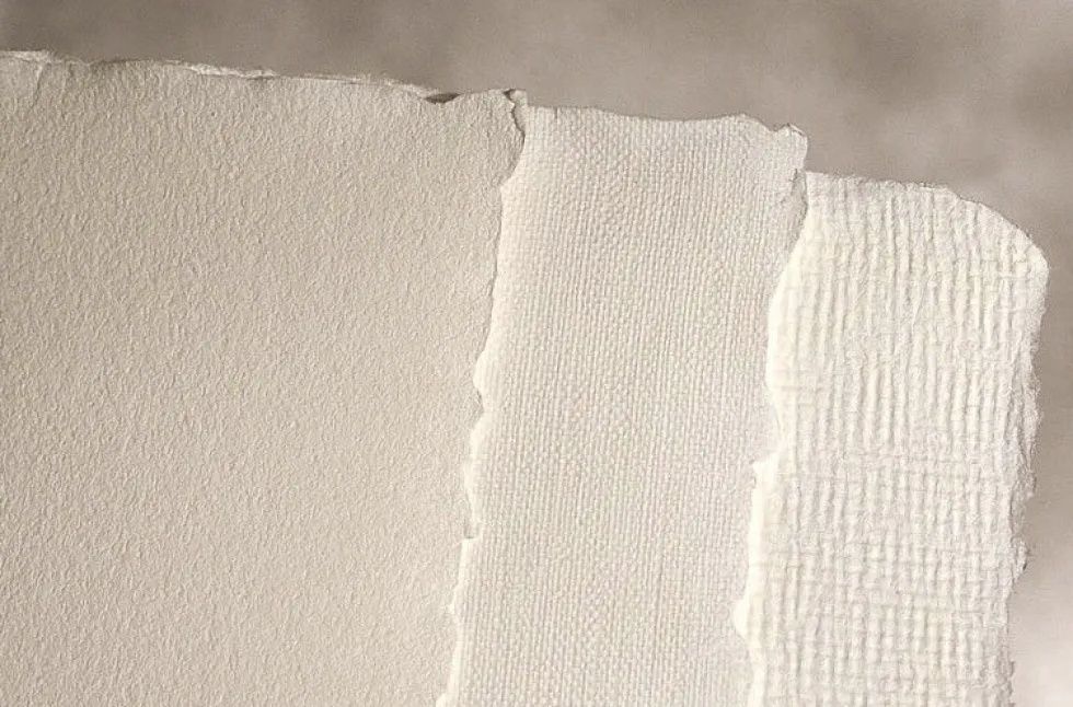 Papier czerpany - Kalander - biały, gładki, A5