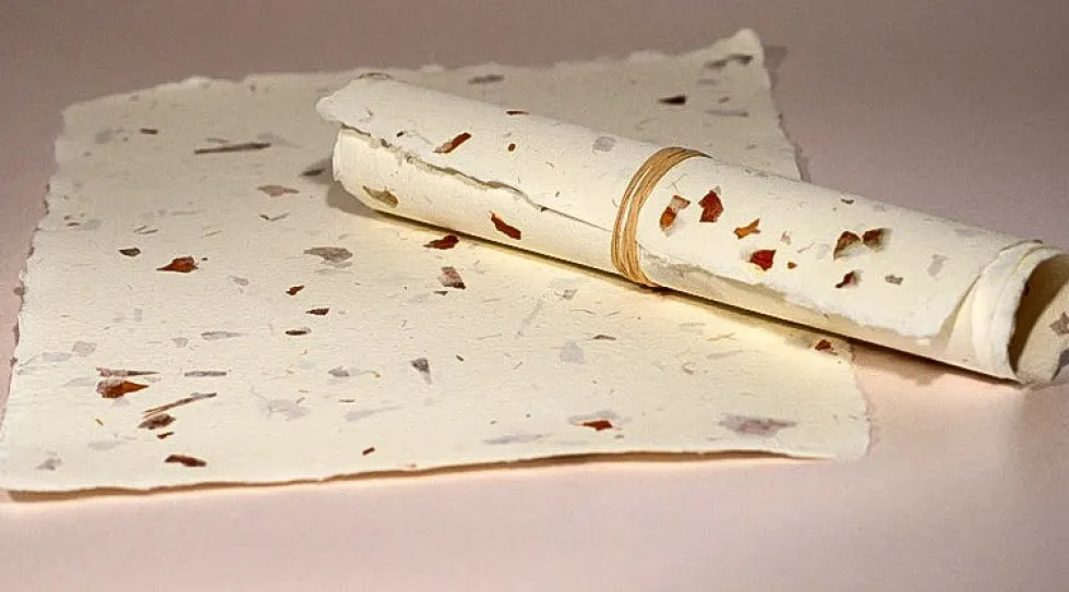 Papier czerpany - Kalander - cebula, gładki, A4