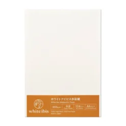 Papier do akwareli White Ibis A4 - Holbein - cold press 300 g 10 ark.